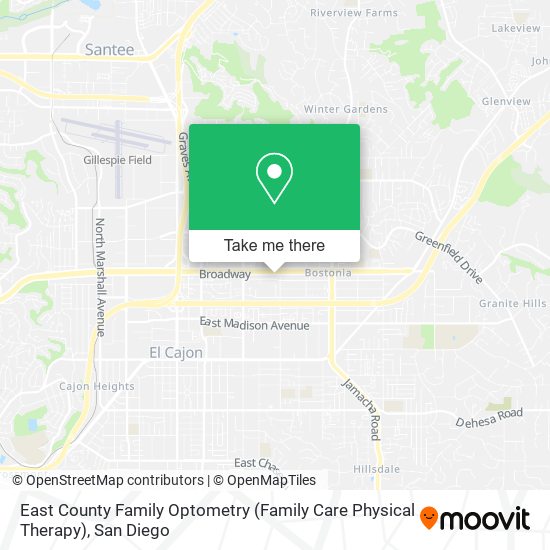 Mapa de East County Family Optometry (Family Care Physical Therapy)