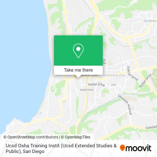 Mapa de Ucsd Osha Training Instit (Ucsd Extended Studies & Public)