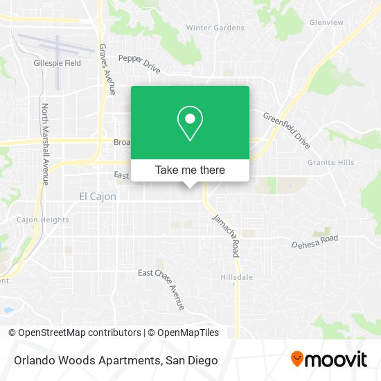 Mapa de Orlando Woods Apartments