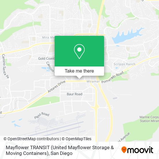 Mayflower TRANSIT (United Mayflower Storage & Moving Containers) map