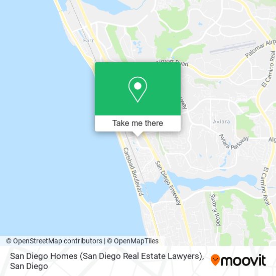 Mapa de San Diego Homes (San Diego Real Estate Lawyers)