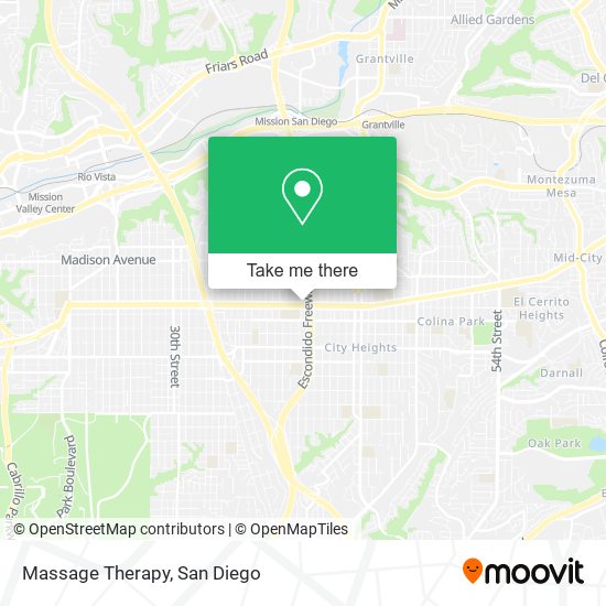 Mapa de Massage Therapy