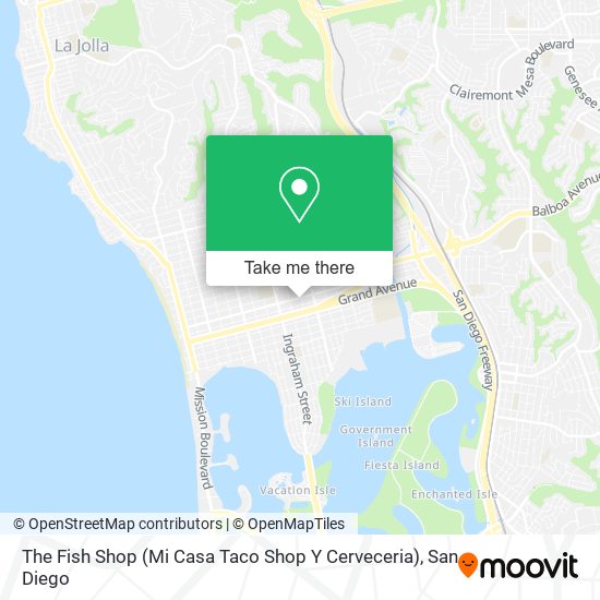 Mapa de The Fish Shop (Mi Casa Taco Shop Y Cerveceria)
