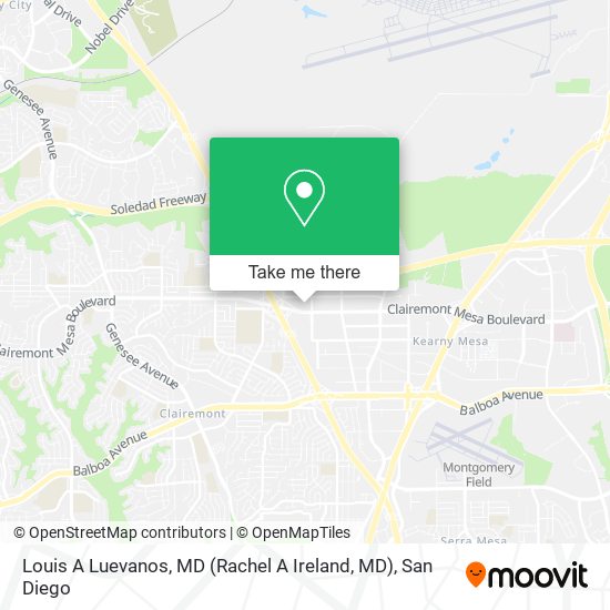 Louis A Luevanos, MD (Rachel A Ireland, MD) map