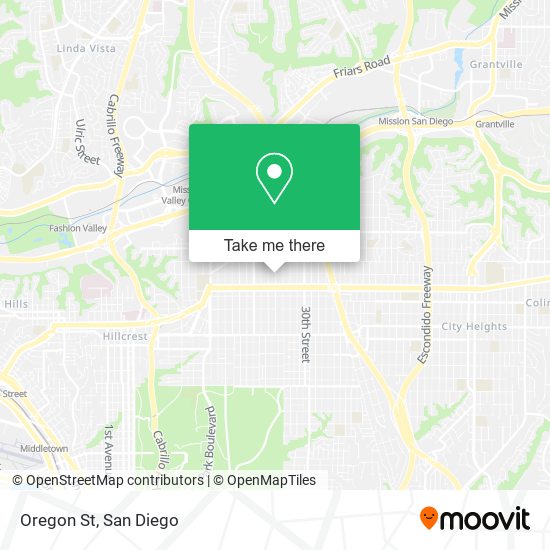 Mapa de Oregon St