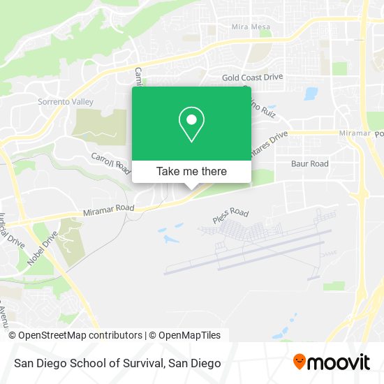 San Diego School of Survival map