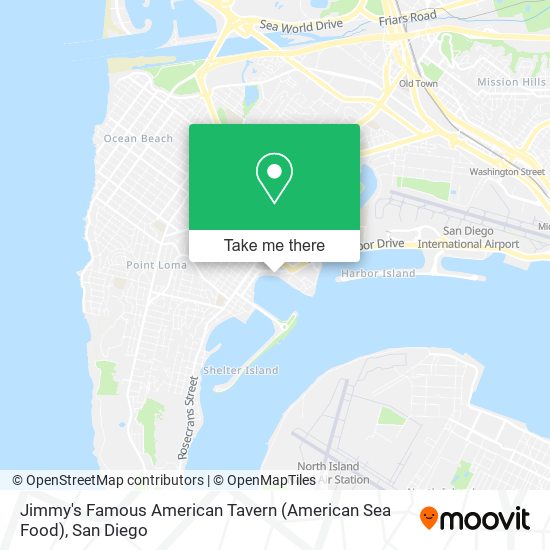Mapa de Jimmy's Famous American Tavern (American Sea Food)
