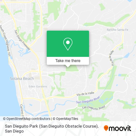 San Dieguito Park (San Dieguito Obstacle Course) map