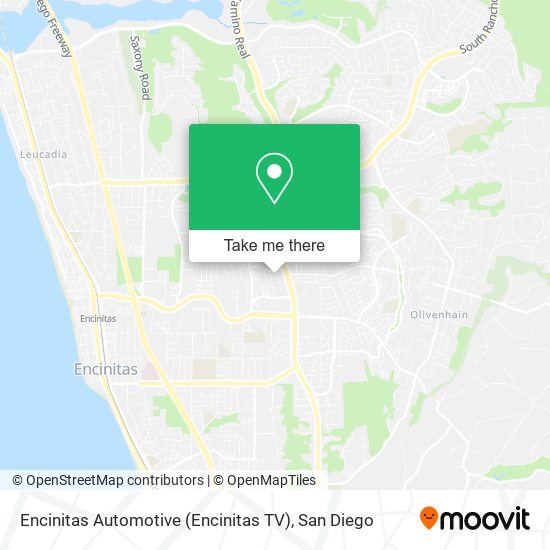 Encinitas Automotive (Encinitas TV) map