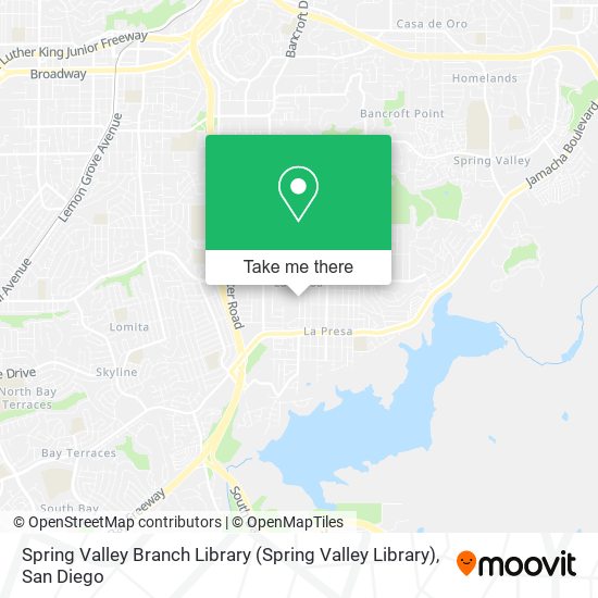 Spring Valley Branch Library map