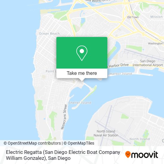 Electric Regatta (San Diego Electric Boat Company William Gonzalez) map