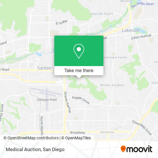 Mapa de Medical Auction