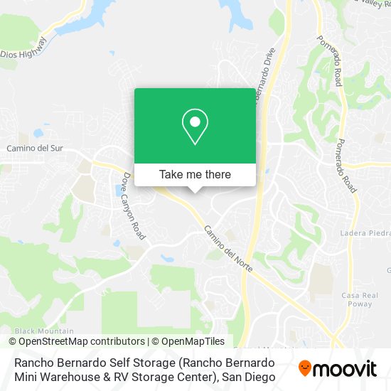 Mapa de Rancho Bernardo Self Storage (Rancho Bernardo Mini Warehouse & RV Storage Center)