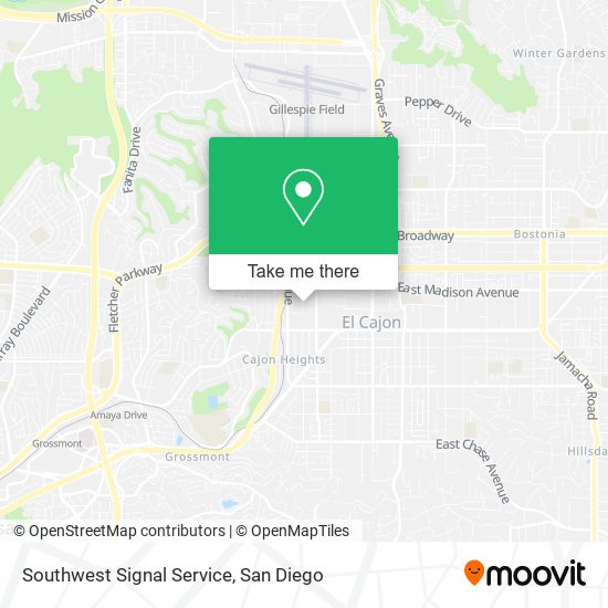 Mapa de Southwest Signal Service