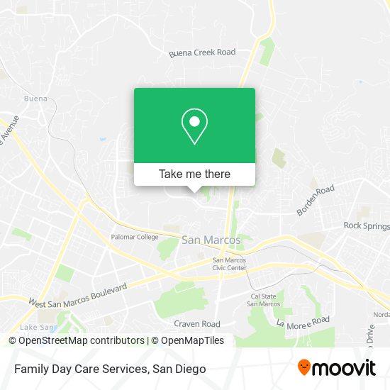 Mapa de Family Day Care Services