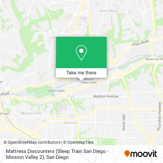 Mattress Discounters (Sleep Train San Diego - Mission Valley 2) map