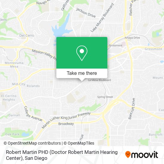 Mapa de Robert Martin PHD (Doctor Robert Martin Hearing Center)