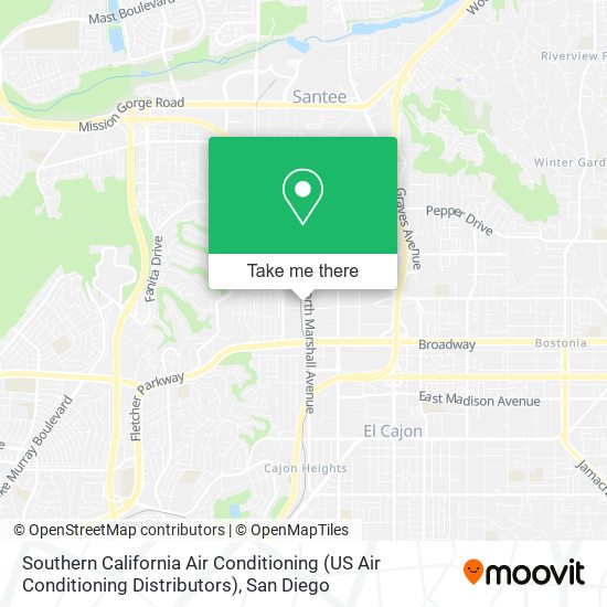 Mapa de Southern California Air Conditioning (US Air Conditioning Distributors)