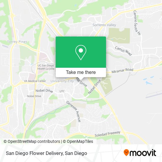 San Diego Flower Delivery map