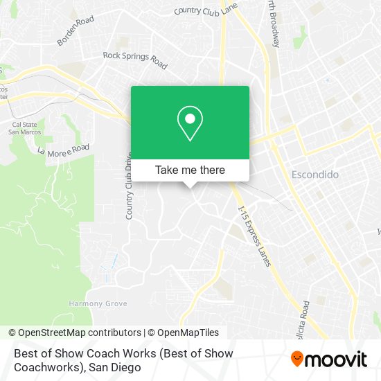 Mapa de Best of Show Coach Works (Best of Show Coachworks)