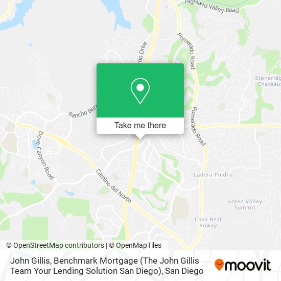 John Gillis, Benchmark Mortgage (The John Gillis Team Your Lending Solution San Diego) map