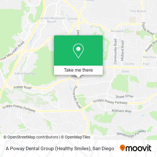 A Poway Dental Group (Healthy Smiles) map