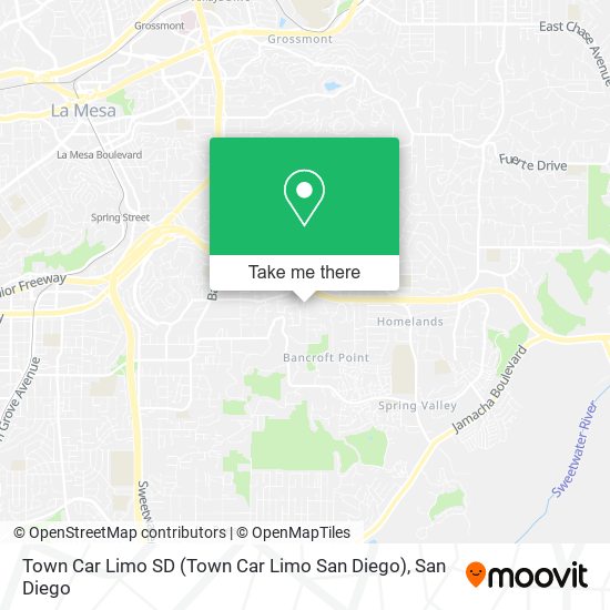 Mapa de Town Car Limo SD (Town Car Limo San Diego)