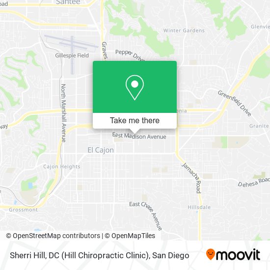 Mapa de Sherri Hill, DC (Hill Chiropractic Clinic)