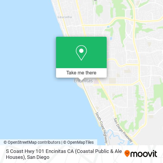 S Coast Hwy 101 Encinitas CA (Coastal Public & Ale Houses) map