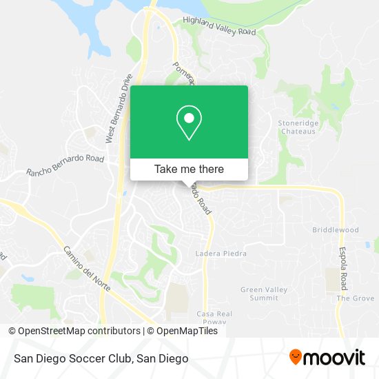 Mapa de San Diego Soccer Club