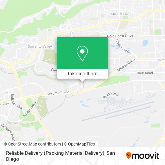Reliable Delivery (Packing Material Delivery) map