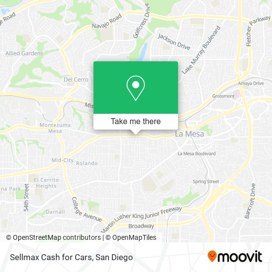 Sellmax Cash for Cars map