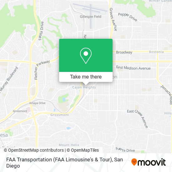 Mapa de FAA Transportation (FAA Limousine's & Tour)