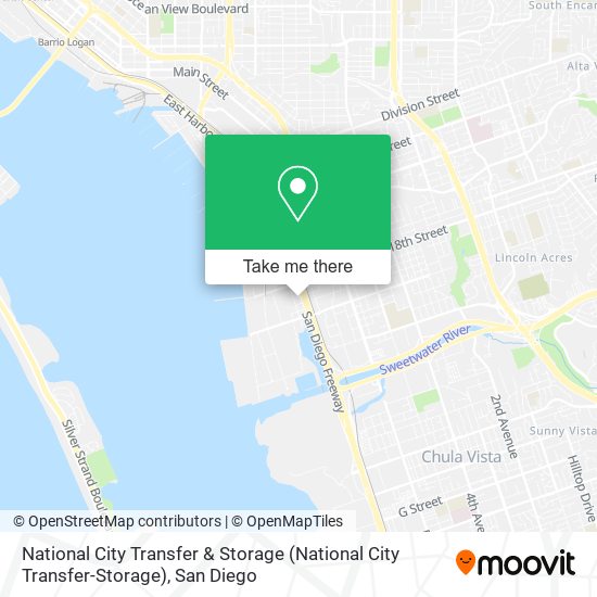 National City Transfer & Storage map