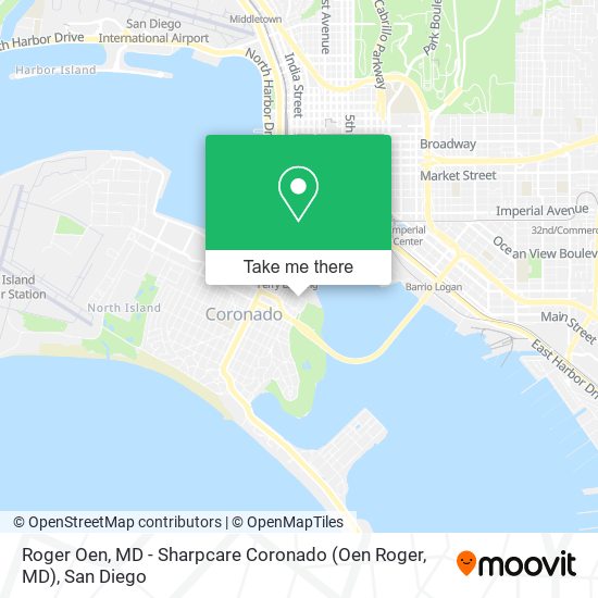 Roger Oen, MD - Sharpcare Coronado (Oen Roger, MD) map