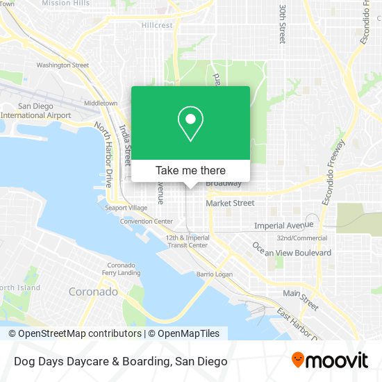 Mapa de Dog Days Daycare & Boarding