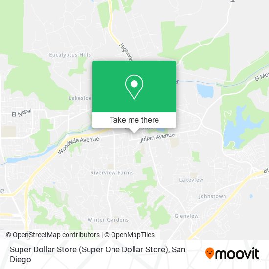 Mapa de Super Dollar Store