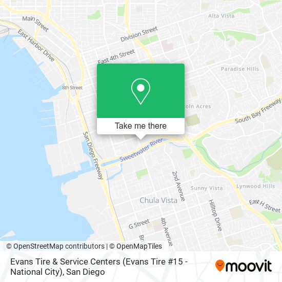 Evans Tire & Service Centers (Evans Tire #15 - National City) map