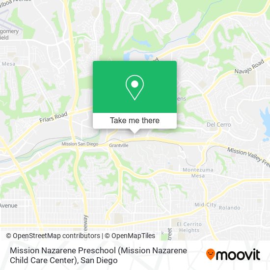 Mapa de Mission Nazarene Preschool (Mission Nazarene Child Care Center)