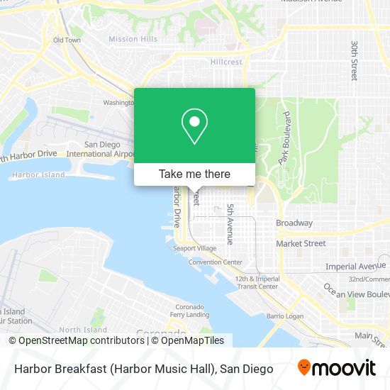 Mapa de Harbor Breakfast (Harbor Music Hall)