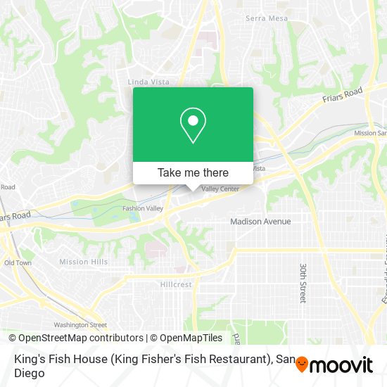 Mapa de King's Fish House (King Fisher's Fish Restaurant)