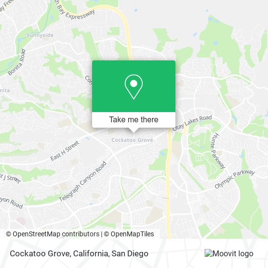 Mapa de Cockatoo Grove, California