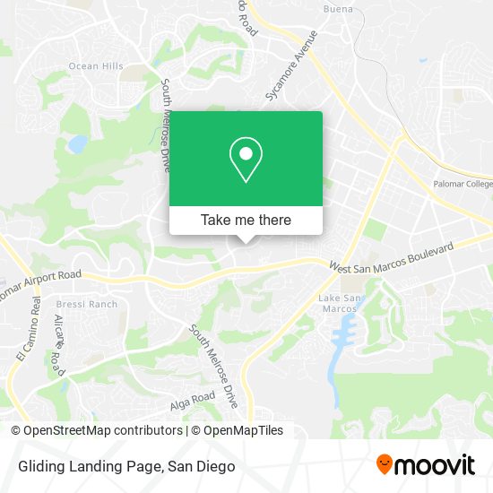 Mapa de Gliding Landing Page