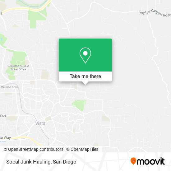 Mapa de Socal Junk Hauling