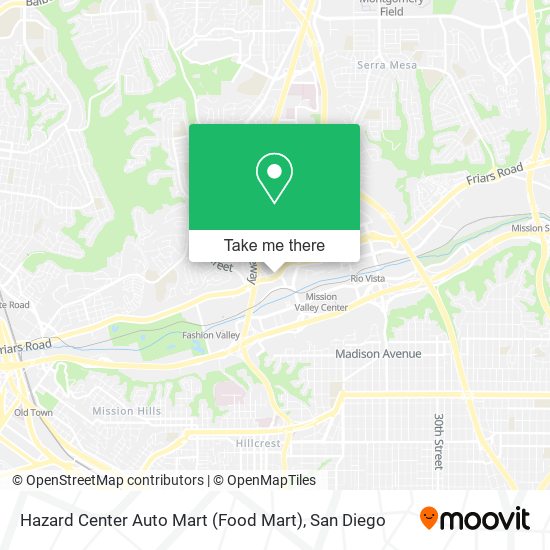 Mapa de Hazard Center Auto Mart (Food Mart)