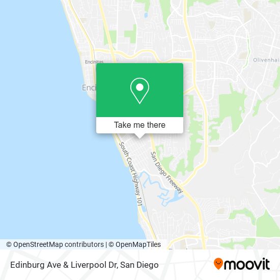 Mapa de Edinburg Ave & Liverpool Dr