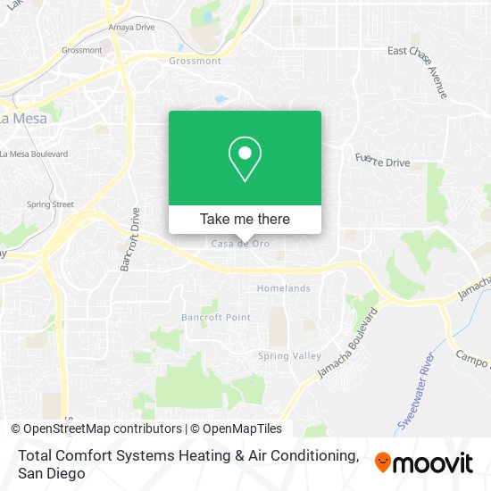 Mapa de Total Comfort Systems Heating & Air Conditioning