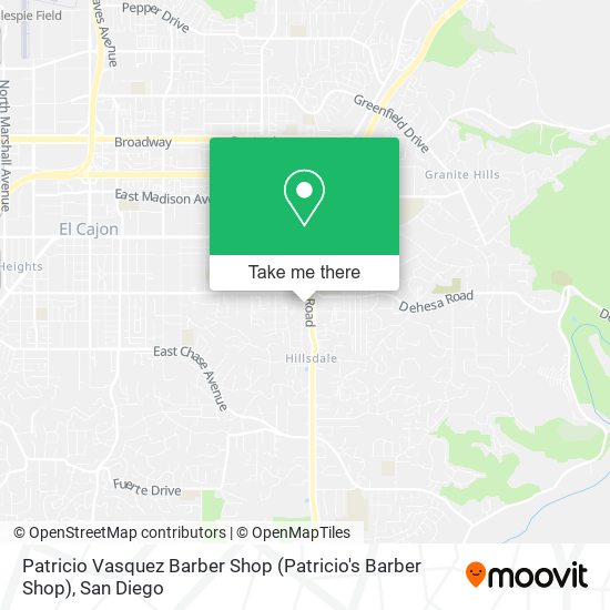 Patricio Vasquez Barber Shop map