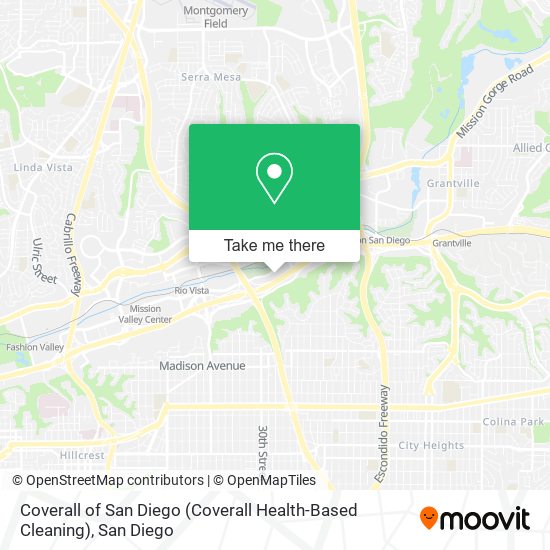 Coverall of San Diego (Coverall Health-Based Cleaning) map