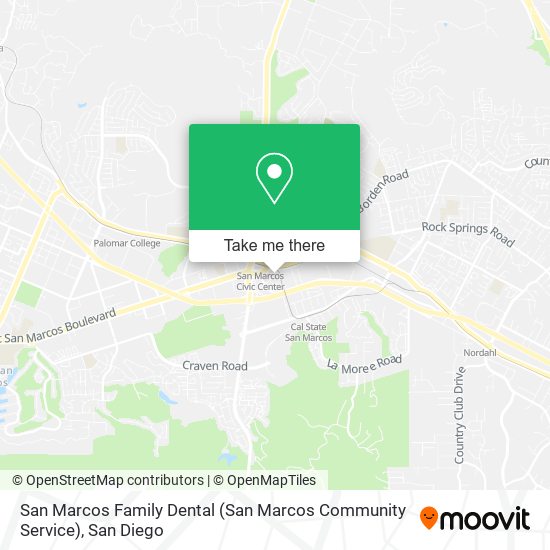 Mapa de San Marcos Family Dental (San Marcos Community Service)